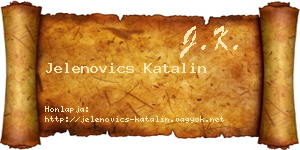 Jelenovics Katalin névjegykártya